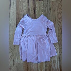 Little Sleepies Play- Mauve Pink Bodysuit Dress